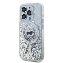 iphone 13 telefono deklas karl lagerfeld - Karl Lagerfeld Liquid Glitter Choupette Head MagSafe dėklas iPhone 13 Pro Max - Skaidrus (Transparent) - 3 nuotrauka