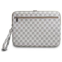 laptop dekl - DKNY Sleeve Checkered Pattern Printed Stripes 14" Laptop Case - Beige - 2 nuotrauka