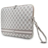laptop dekl - DKNY Sleeve Checkered Pattern Printed Stripes 14" Laptop Case - Beige - 3 nuotrauka
