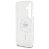 samsung s25 magsafe - Karl Lagerfeld "Button Karl Head Printed Logo MagSafe Galaxy S25" White - 3 nuotrauka