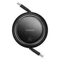 baseus 100w laidas - Baseus Free2Draw Mini USB-C - USB-C 100W 1m Ištraukiamas laidas Juodas (Black) - 5 nuotrauka