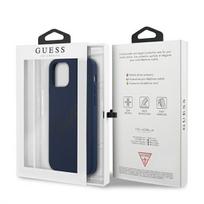 iphone 12 mini dekliukas - Guess "GUHCP12SLSVSBL Silicone Vintage Cover iPhone 12 mini" Blue - 2 nuotrauka