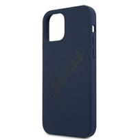 iphone 12 mini dekliukas - Guess "GUHCP12SLSVSBL Silicone Vintage Cover iPhone 12 mini" Blue - 4 nuotrauka