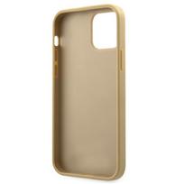 iphone 12 mini dekliukas - Guess "GUHCP12SPUVQTMLBE V Quilted Cover iPhone 12 mini" Gold - 3 nuotrauka