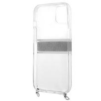 iphone 13 mini deklas - Guess "GUHCP13SKC4GBSI 4G Grey Strap Silver Chain Case iPhone 13 Mini" - 3 nuotrauka