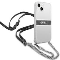 iphone 13 mini deklas - Guess "GUHCP13SKC4GBSI 4G Grey Strap Silver Chain Case iPhone 13 Mini" - 5 nuotrauka