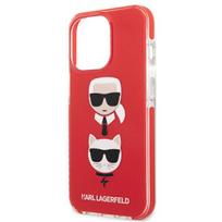 iphone 13 telefono deklas karl lagerfeld - Karl Lagerfeld "TPE Karl and Choupette Case iPhone 13 Pro" Red - 4 nuotrauka