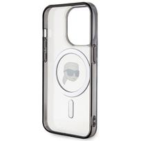 iphone 15 pro telefonai - Karl Lagerfeld "KLHCP15XLKKNSK Hardcase Liquid Glitter Ikonik iPhone 15 Pro Max" - 3 nuotrauka