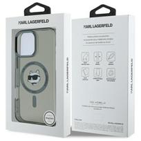 iphone16 pro max - Karl Lagerfeld IML Metal Choupette Head MagSafe dėklas iPhone 16 Pro Max - Juodas (Black) - 2 nuotrauka