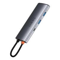 baseus hdmi usb c hub rj45 - Baseus USB HUB 1x RJ-45 1x USB-C + 3x USB-A 3.0 (BSU3032) - 6 nuotrauka