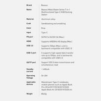 baseus hdmi usb c hub rj45 - Baseus USB HUB 1x RJ-45 1x USB-C + 3x USB-A 3.0 (BSU3032) - 8 nuotrauka