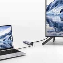 baseus hdmi usb c hub rj45 - Baseus USB HUB 1x RJ-45 1x USB-C + 3x USB-A 3.0 (BSU3032) - 13 nuotrauka