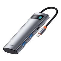 baseus hdmi usb c hub rj45 - Baseus USB HUB 1x RJ-45 1x USB-C + 3x USB-A 3.0 (BSU3032) - 19 nuotrauka