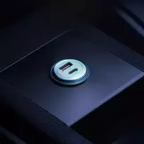 car charger pd - Automobilinis įkroviklis 3MK HyperCar, USB/USB Type-C, sidabro, 30 W - 8 nuotrauka