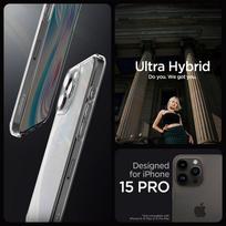 spigen iphone 15 pro ultra hybrid - Spigen "Ultra Hybrid iPhone 15 Pro" Frost Clear - 10 nuotrauka