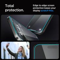 spigen glas.tr ez fit 2 pack - Spigen "Glas.tR EZ Fit" Grūdintas stiklas Apple iPhone 15 Pro - 2 vnt. Skaidrus (Clear) - 6 nuotrauka