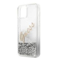 apple iphone 6 - Guess "GUHCP12LGLVSSI Liquid Glitter Vintage Cover iPhone 12 Pro Max" Silver - 4 nuotrauka