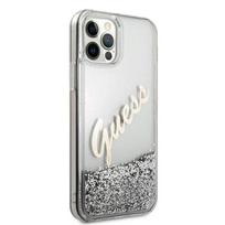 apple iphone 6 - Guess "GUHCP12LGLVSSI Liquid Glitter Vintage Cover iPhone 12 Pro Max" Silver - 5 nuotrauka