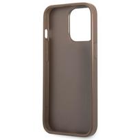 iphone 13 pro - Guess "4G Saffiano Double Card Case iPhone 13 Pro" Brown - 3 nuotrauka