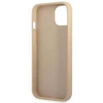 dekliukas iphone 13 mini - Guess "PU Saffiano Triangle Case iPhone 13 mini" Beige - 3 nuotrauka