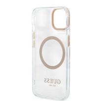 iphone 13 telefono deklas guess - Guess "GUHMP13MHTRMD Metal Outline Magsafe iPhone 13" Gold - 3 nuotrauka