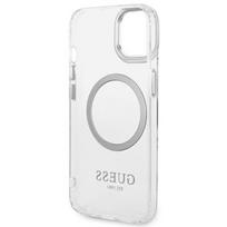 deklas iphone 13 guess - Dėklas GUESS GUHMP14SHSHTMS IPHONE 14/15/13 6.1 "Sidabrinis / Sidabrinis HARD CASE METAL OUTLINE MAGSAFE - 3 nuotrauka