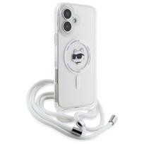 telefono deklas karl lagerfeld - Karl Lagerfeld "IML Choupette Head and Cord Magsafe iPhone 16" Transparent - 5 nuotrauka