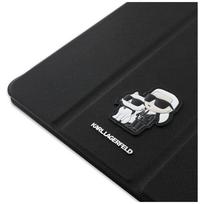 ipad air m2 - Karl Lagerfeld Saffiano Magnetic Karl & Choupette iPad Air 13" 2024 Black - 3 nuotrauka