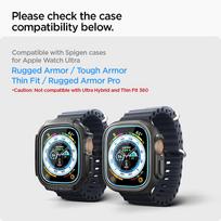 spigen glas.tr ez fit 2 pack - Apple Watch Ultra ekrano apsauginis stiklas Spigen SLAS.TR "EZ FIT" (2 vnt) - 2 nuotrauka