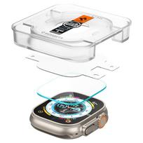 spigen glas.tr ez fit 2 pack - Apple Watch Ultra ekrano apsauginis stiklas Spigen SLAS.TR "EZ FIT" (2 vnt) - 3 nuotrauka