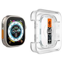 spigen glas.tr ez fit 2 pack - Apple Watch Ultra ekrano apsauginis stiklas Spigen SLAS.TR "EZ FIT" (2 vnt) - 5 nuotrauka