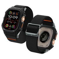 apple watch ultra apyrankes - Spigen Lite Fit Pro dėklas su dirželiu Apple Watch Ultra 1/2 (49mm) Matinė juoda (Matte Black) - 3 nuotrauka