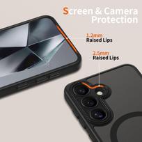 samsung s25 tech protect deklas - Tech-Protect "Magcam Magsafe Case Galaxy S25" Matte Black - 4 nuotrauka