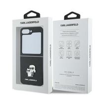 z flip6 - Karl Lagerfeld "Saffiano Metal Pin Galaxy Z Flip 6" Black - 2 nuotrauka