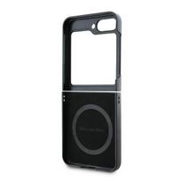 z flip6 - Mercedes "Leather Wood Imitation MagSafe Case Galaxy Z Flip 6" Black - 3 nuotrauka