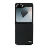 z flip6 - Mercedes "Leather Wood Imitation MagSafe Case Galaxy Z Flip 6" Black - 7 nuotrauka