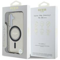 samsung galaxy s25 black - Guess "Rhinestones Printed Classic Logo MagSafe Case Galaxy S25" Black - 2 nuotrauka