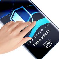 xiaomi 14 apsauga - Hybrid glass 3mk FlexibleGlass™ for Xiaomi Redmi Note 14 4G - 4 nuotrauka