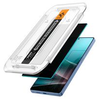 spigen glas.tr ez fit 2 pack - Spigen "Glas.TR EZ FIT HD Privacy Glass for Samsung Galaxy S25 Ultra" Juodas (Black) 2vnt - 2 nuotrauka