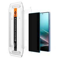 spigen glas.tr ez fit 2 pack - Spigen "Glas.TR EZ FIT HD Privacy Glass for Samsung Galaxy S25 Ultra" Juodas (Black) 2vnt - 4 nuotrauka