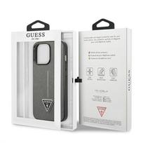 deklas iphone 13 guess - Guess "PU Saffiano Triangle Case iPhone 13 Pro" Silver - 2 nuotrauka