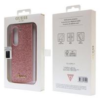 galaxy fold 5 deklas - Guess "Glitter Script Galaxy Z Fold 5" Pink - 2 nuotrauka