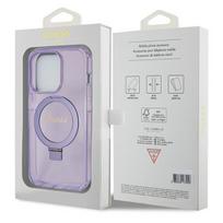 iphone 13 pro magsafe - Apple iPhone 13 Pro Guess dėklas Ring Stand Script Glitter MagSafe (GUHMP13LHRSGSU) violetinės spalvos - 2 nuotrauka