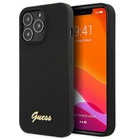 iphone 13 pro max magsafe case - Guess "GUHMP13XLSLMGBK Silicone Script Gold Logo Case iPhone 13 Pro Max" - 4 nuotrauka