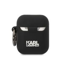 apple airpods ausines - Karl Lagerfeld 3D Logo NFT Choupette Head Silicone Case for Airpods 1/ 2 Black - 3 nuotrauka