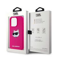 15 pro silicone case - Karl Lagerfeld "Silicone Choupette Head MagSafe iPhone 15 Pro" Fuschia - 2 nuotrauka