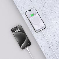 baterija 13 - Tech-Protect LifeMag PB11 su MagSafe 10000mAh 15W Baltas (White) - 6 nuotrauka