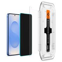 samsung galaxy s25 stikliukai - Spigen "Glas.TR EZ FIT HD Privacy Glass for Samsung Galaxy S24/S25" Juodas (Black) 2vnt - 2 nuotrauka