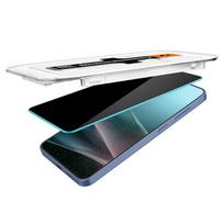 samsung galaxy s25 stikliukai - Spigen "Glas.TR EZ FIT HD Privacy Glass for Samsung Galaxy S24/S25" Juodas (Black) 2vnt - 4 nuotrauka