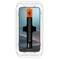 samsung galaxy s25 stikliukai - Spigen "Glas.TR EZ FIT HD Privacy Glass for Samsung Galaxy S24/S25" Juodas (Black) 2vnt - 5 nuotrauka